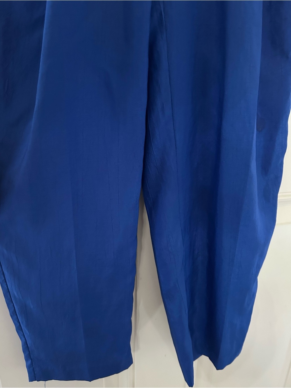 Vintage 80s Joan Walters Royal Blue One Piece Parachute Windbreaker Jumpsuit 4P - Picture 4 of 10
